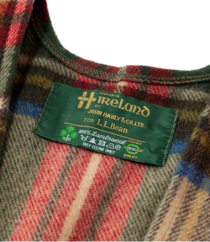 Women's L.L.Bean Poncho Scarf, Plaid, Camel Brown Buffalo Check, small image number 3