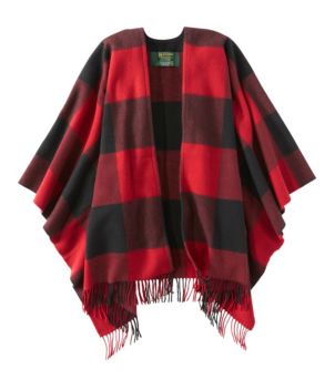 Women's L.L.Bean Poncho Scarf, Plaid
