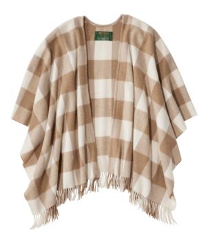 Women's L.L.Bean Poncho Scarf, Plaid