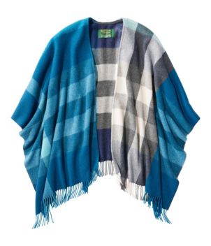Women's L.L.Bean Poncho Scarf, Plaid
