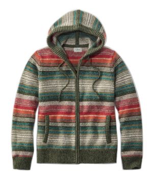 Men's L.L.Bean Classic Ragg Wool Sweater, Zip Hoodie, Stripe