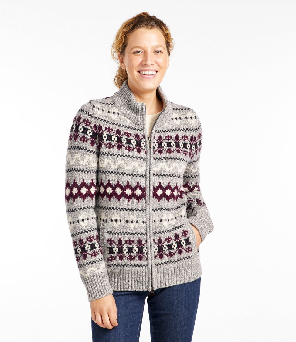 Ll bean classic ragg shop wool sweater fair isle