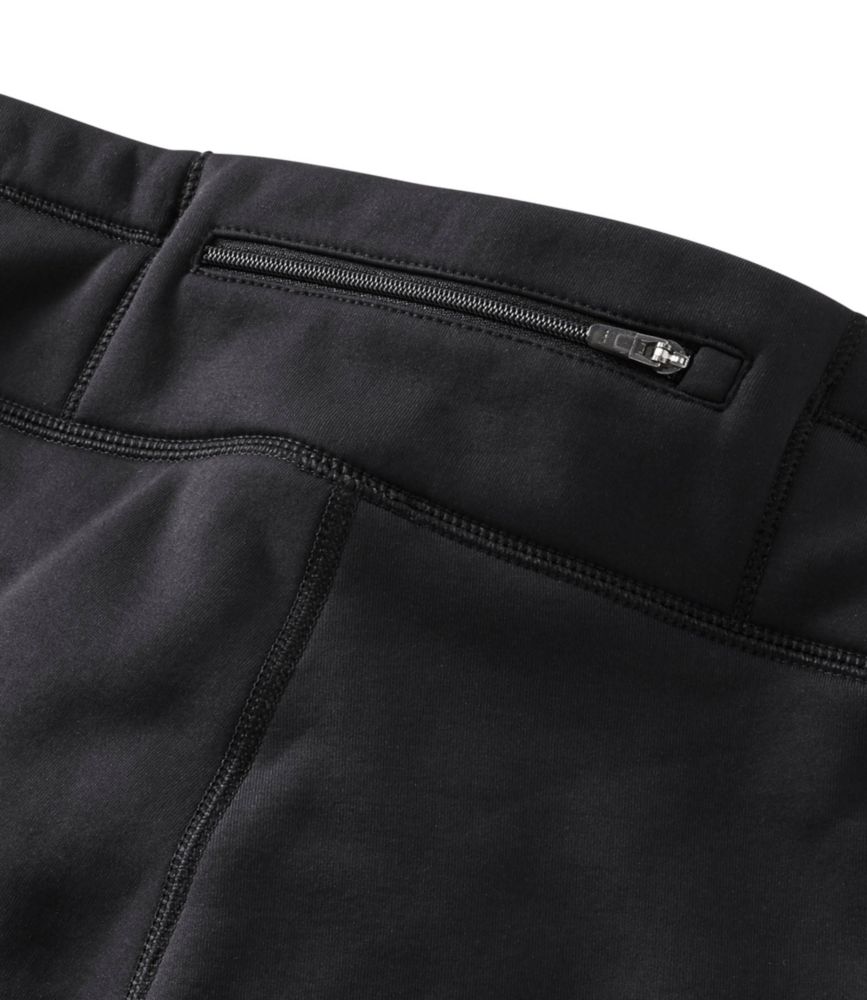 Women's PrimaLoft ThermaStretch Fleece Pants, Mid-Rise Straight-Leg, Black, small image number 5