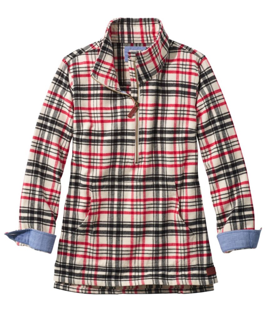 women's pullover flannel shirt