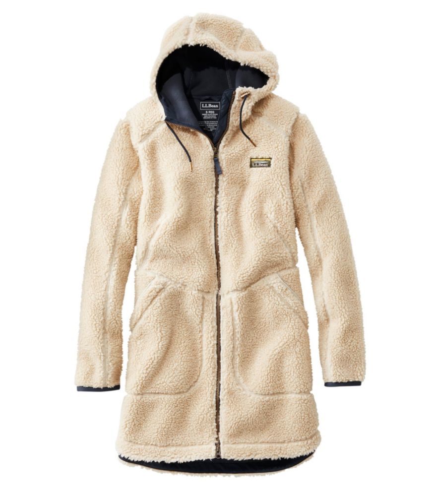 plus size pile coat