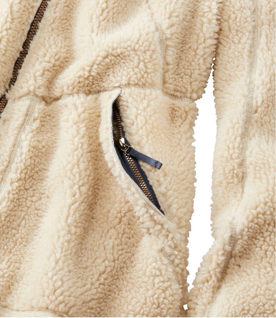 L.L. Bean XS Women's Mountain Pile Fleece Coat IRIS MAUVE