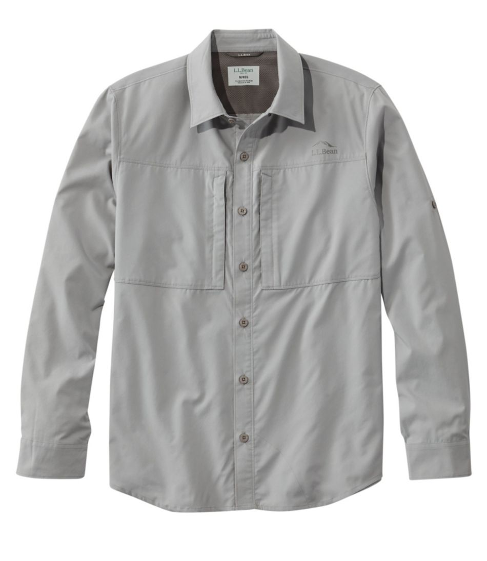 Men's Tropicwear Pro Stretch Shirt, Long-Sleeve Anchor Gray XXL, Polyester Blend Synthetic/Nylon | L.L.Bean