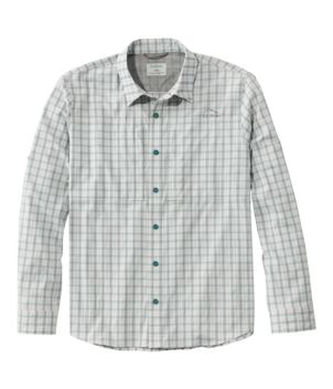 Men's Tropicwear Pro Stretch Shirt, Long-Sleeve Plaid Tall