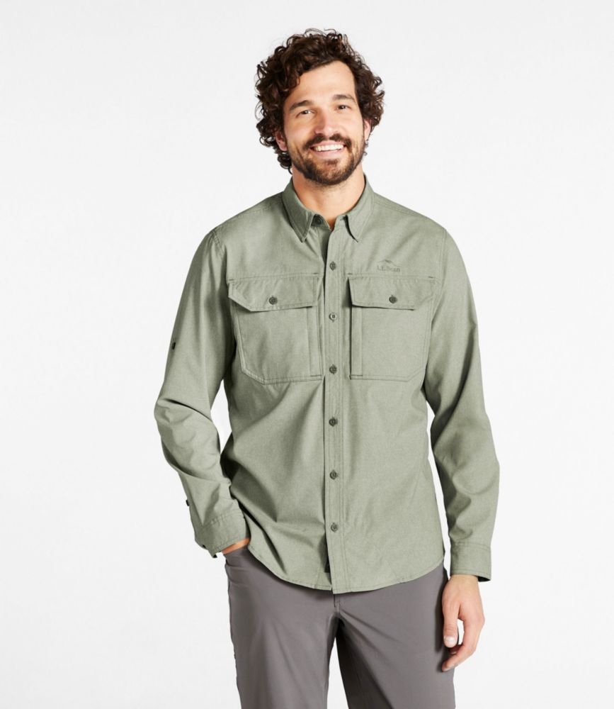 L.L. Bean, Shirts, Ll Bean Mens Fishing Dress Shirt Includes A Zipper  Pocket Breathable Quick Dry