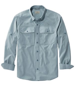 L.L. Bean Short sleeves Fishing Shirt Blue