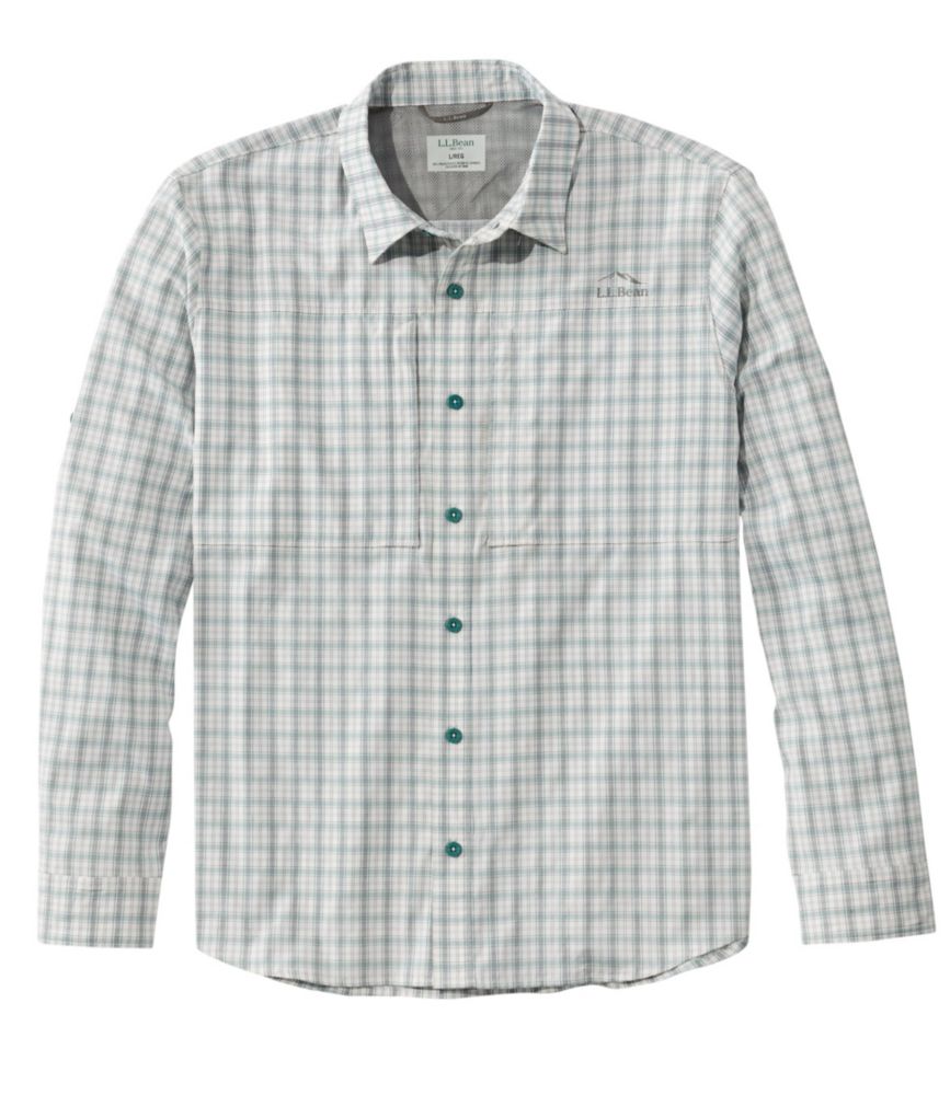 Men's Tropicwear Pro Stretch Shirt, Long-Sleeve Plaid, , small image number 1