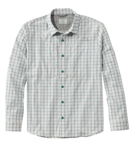 Men's Tropicwear Pro Stretch Shirt, Long-Sleeve Plaid Tall | Casual