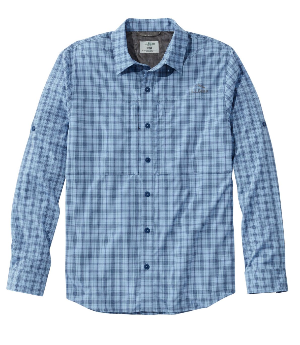 Men's Tropicwear Pro Stretch Shirt, Long-Sleeve Plaid