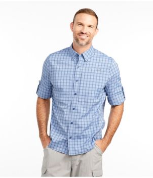 Men's Tropicwear Pro Stretch Shirt, Long-Sleeve Plaid