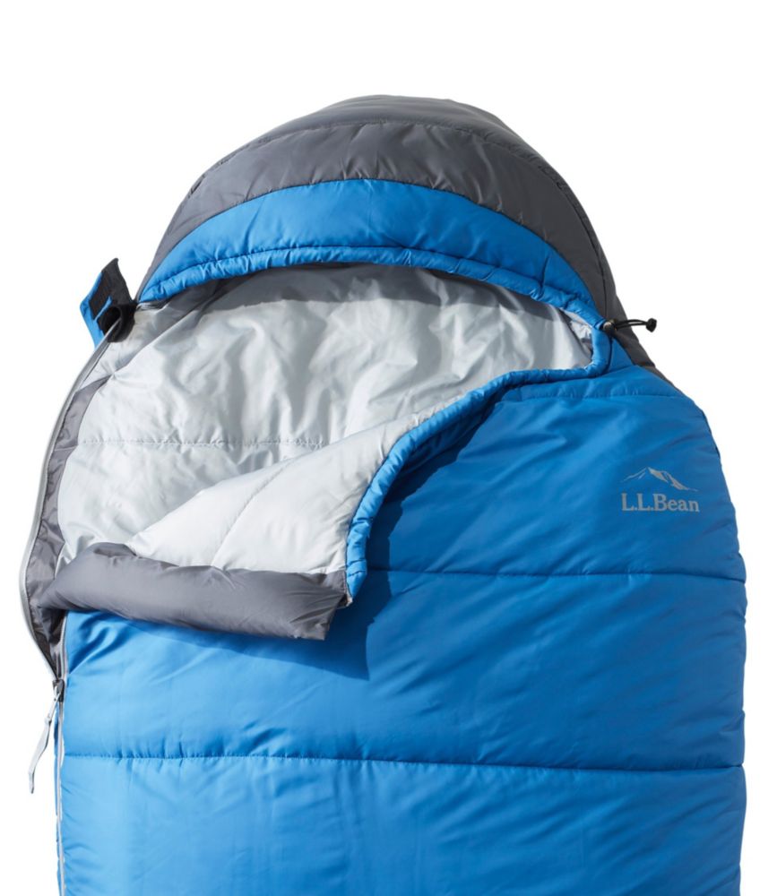 L.L.Bean Adventure Sleeping Bag, 25° Mummy, Crisp Lapis, small image number 3