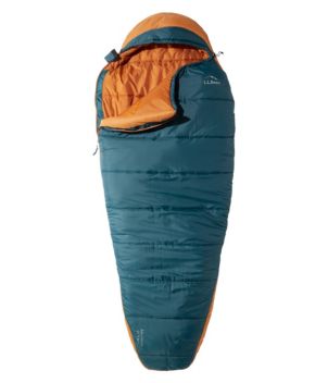 Kids' L.L.Bean Flannel Lined Camp Sleeping Bag, 40° Regatta Blue/Royal Stewart, Nylon