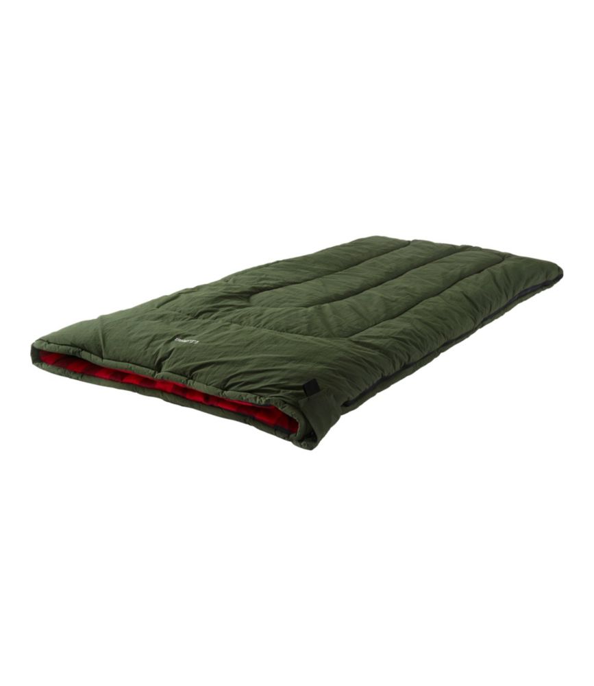 Adults' L.L.Bean Flannel Lined Camp Sleeping Bag, 40°