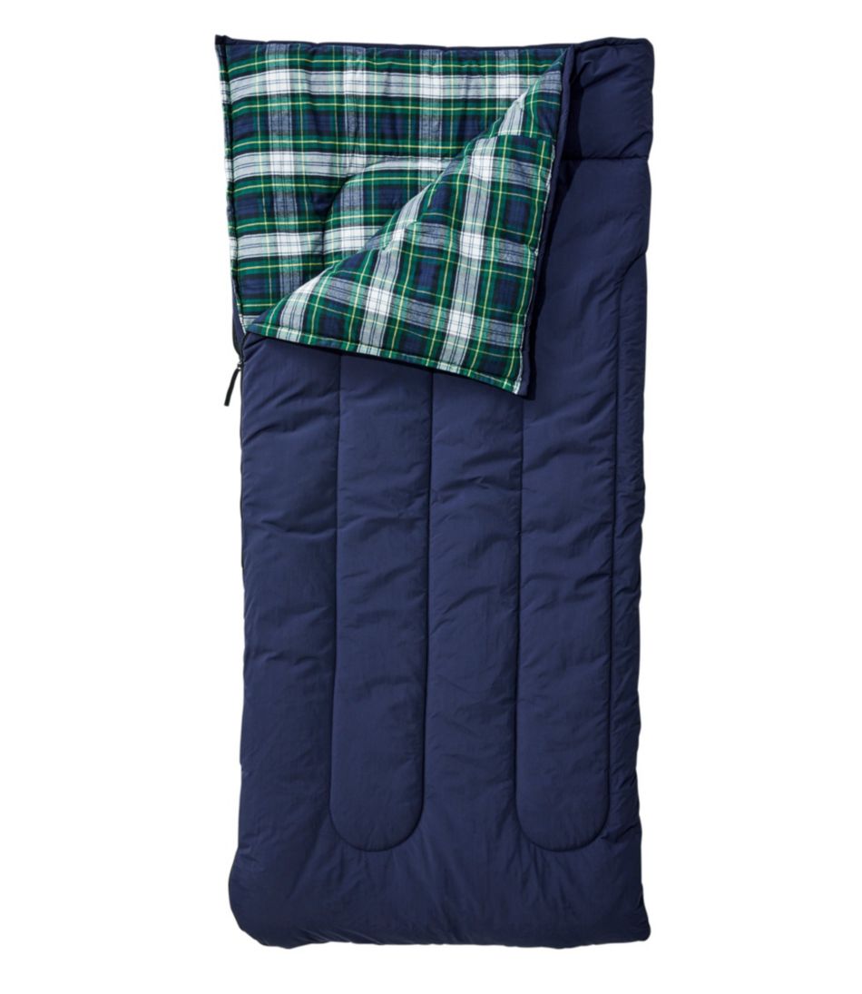 L.L.Bean Flannel Lined Camp Sleeping Bag, 40°