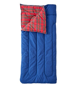 Adults' L.L.Bean Flannel Lined Camp Sleeping Bag, 40°