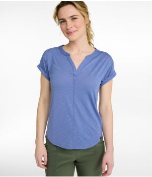 Women's Streamside Tee, Short-Sleeve Splitneck