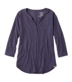 Women's Streamside Tee, Three-Quarter-Sleeve Splitneck