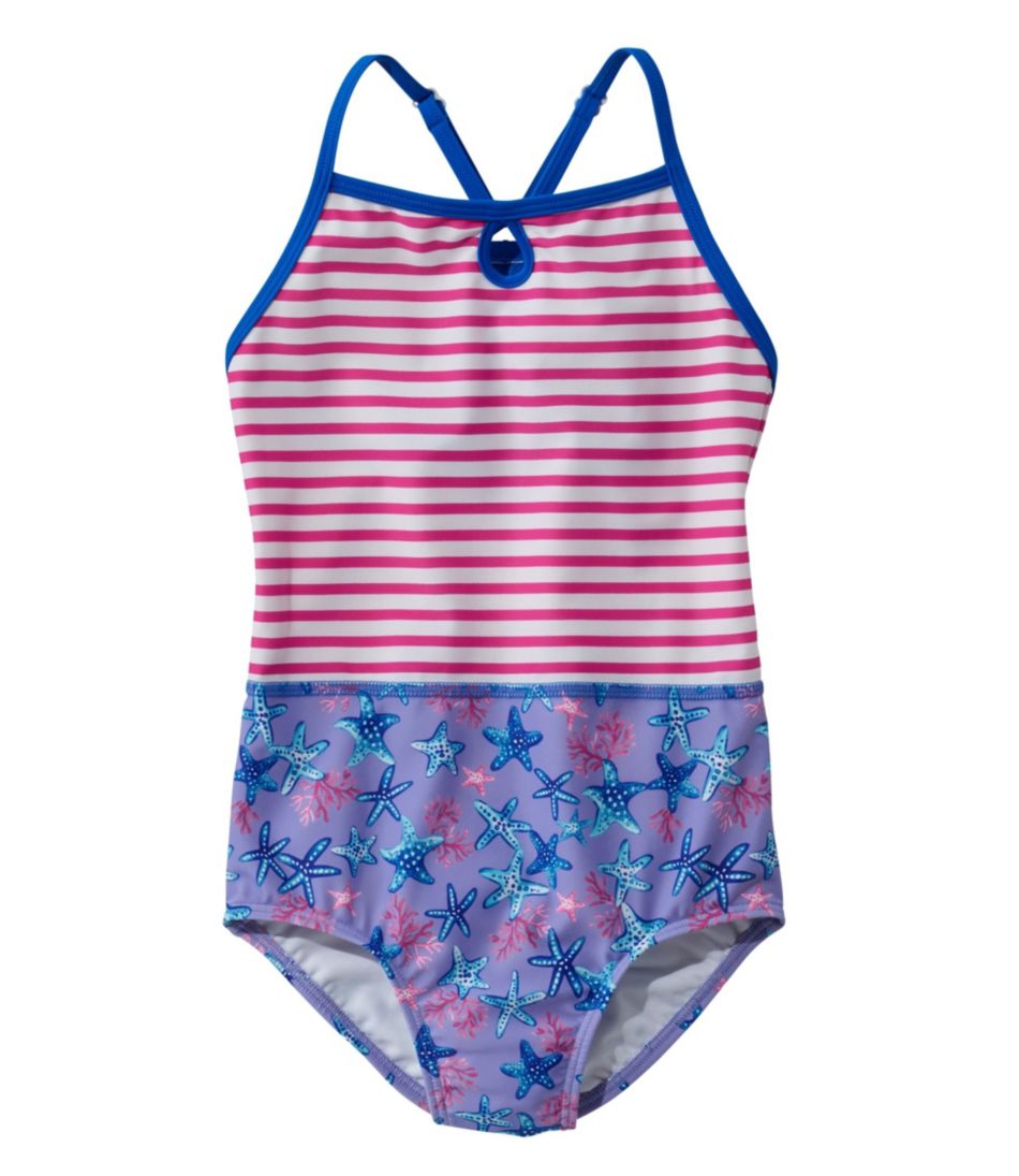 Girls' BeanSport Swimsuit, One-Piece, Print | Swimwear at L.L.Bean