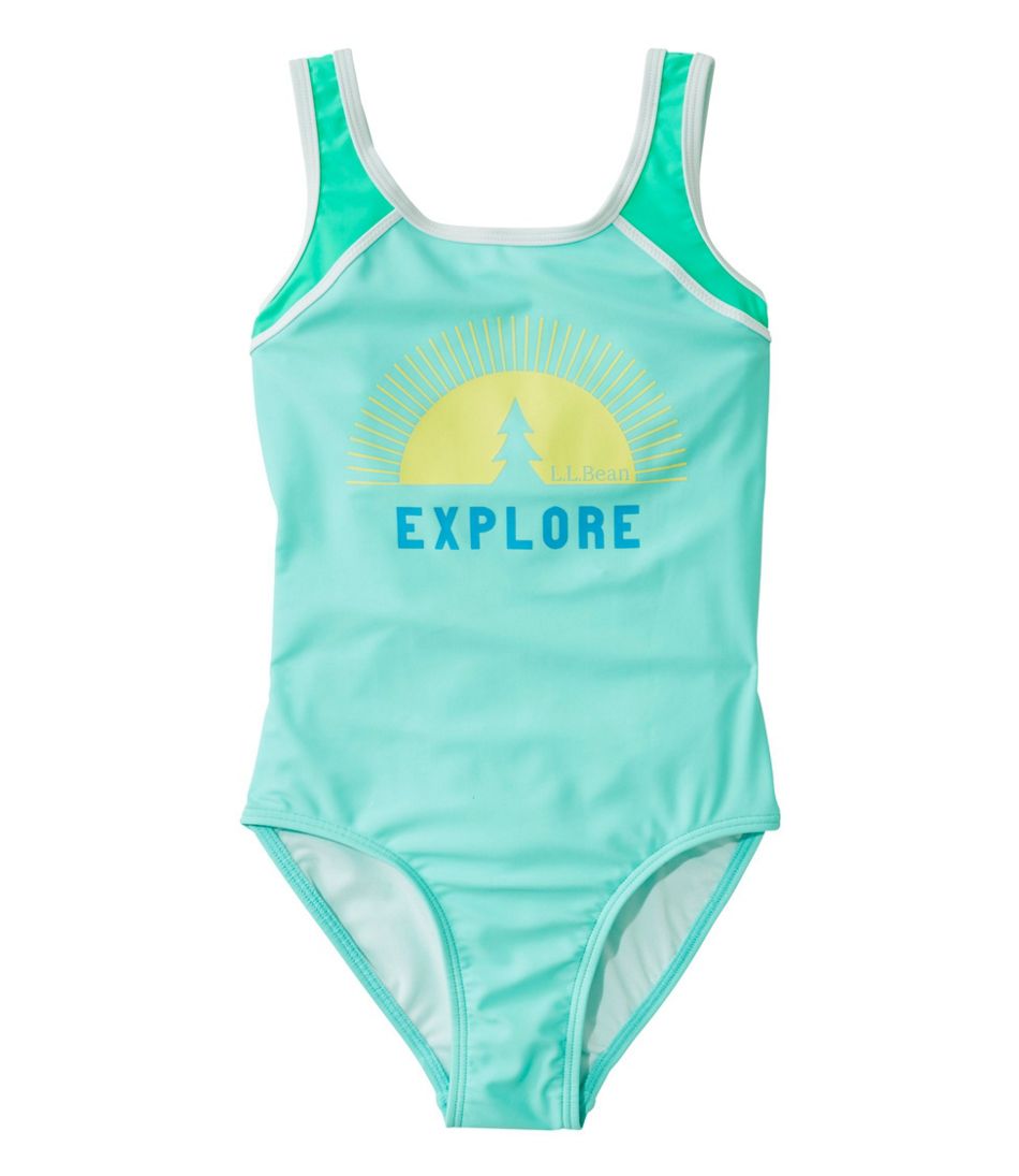 Girls’ Graphic Swimsuit, One-Piece | Girls' at L.L.Bean