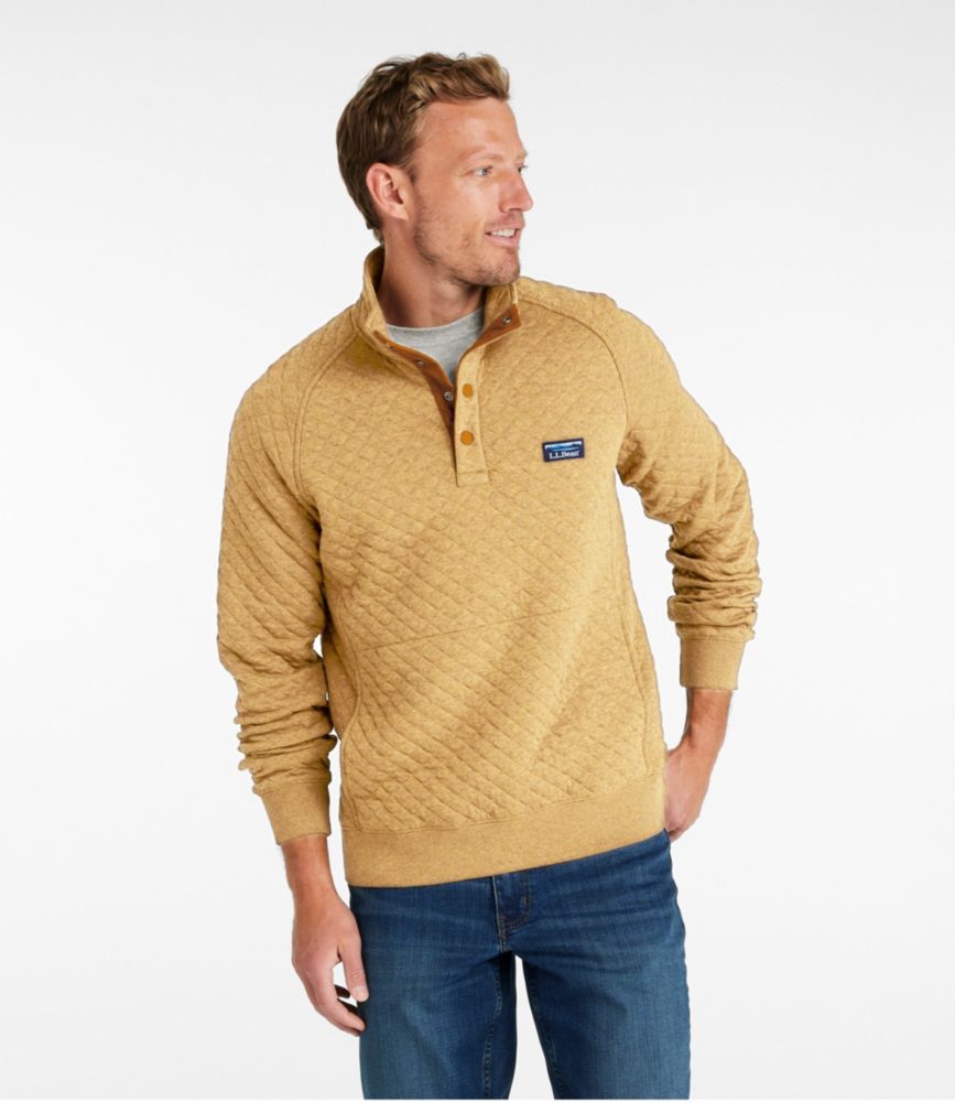 Men s Quilted Sweatshirt Mockneck