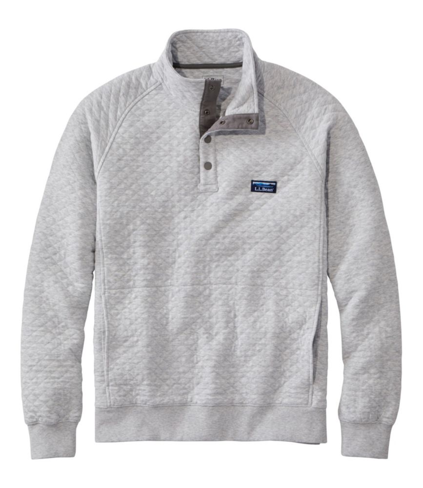 ll bean quilted pullover mens