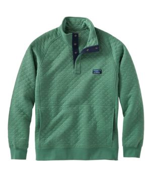 Men's Quilted Sweatshirt, Mockneck