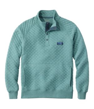 Men's Quilted Sweatshirt, Mockneck