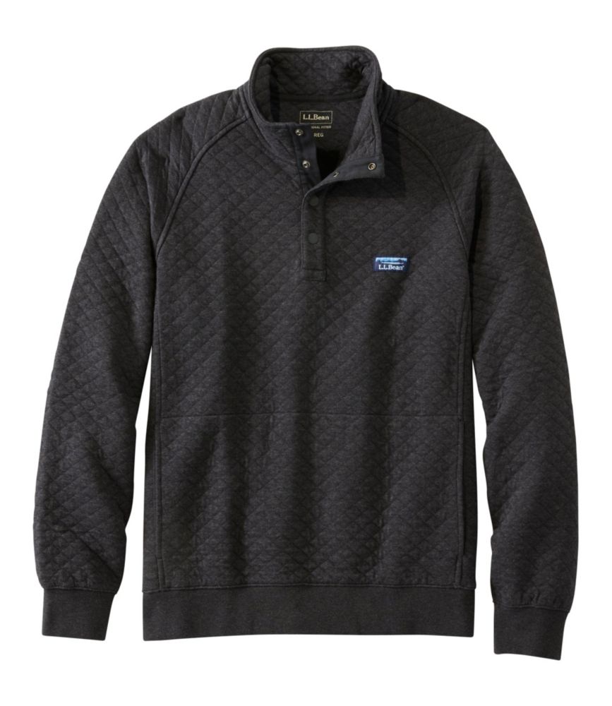 Quilted Sweatshirt, Full-Zip