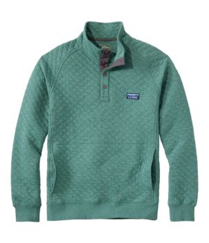 Men's Quilted Sweatshirt, Mockneck