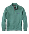 Men's Quilted Sweatshirt, Pullover, Deep Green Heather, small image number 0