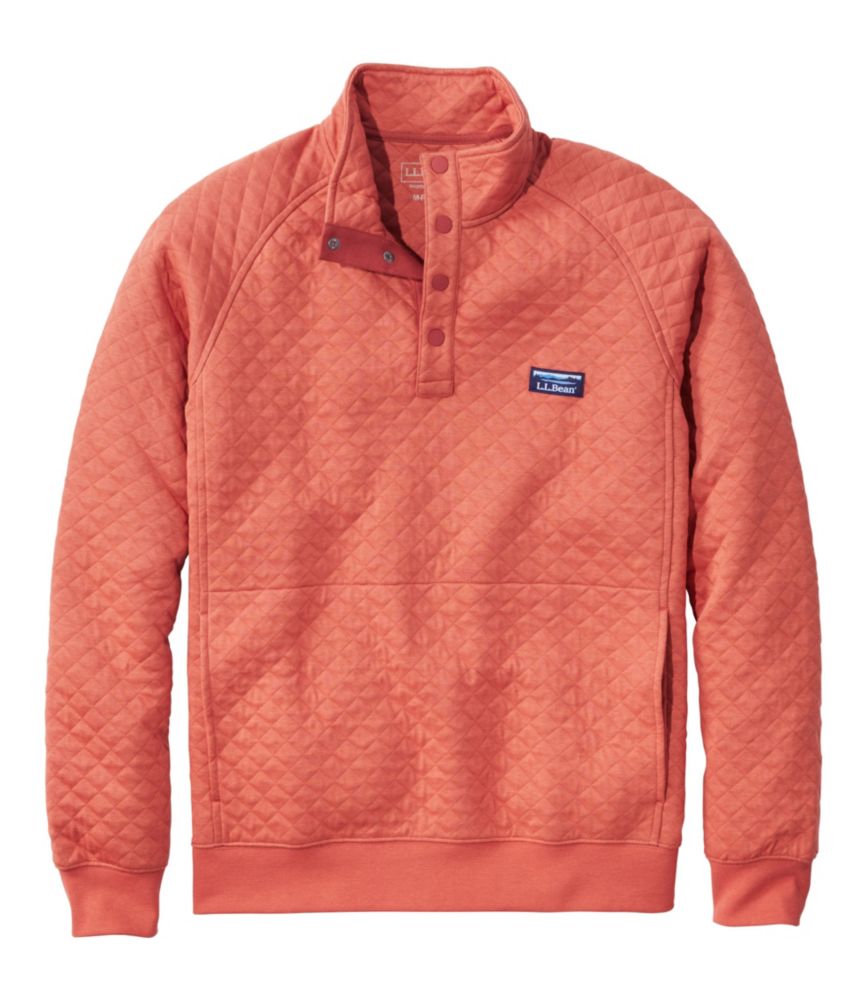 Men's Quilted Sweatshirt, Mockneck