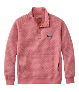 Men's Quilted Sweatshirt, Mockneck
