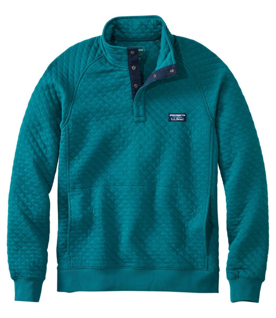 Men's Quilted Sweatshirt, Mockneck | Sweatshirts & Fleece at L.L.Bean