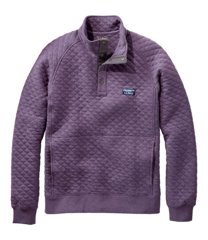 Men s Quilted Sweatshirt Mockneck