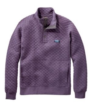 Men's Quilted Sweatshirt, Mockneck