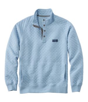 Men's Quilted Sweatshirt, Mockneck