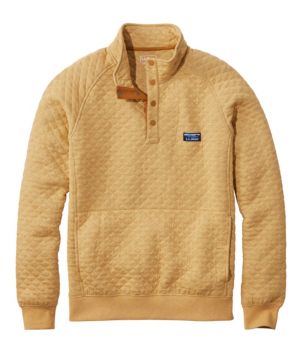 Men's Quilted Sweatshirt, Mockneck