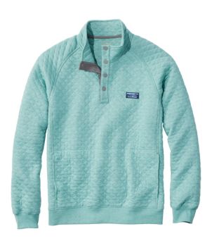 Men's Quilted Sweatshirt, Mockneck