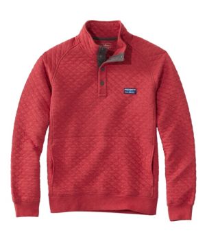 Men's Quilted Sweatshirt, Mockneck