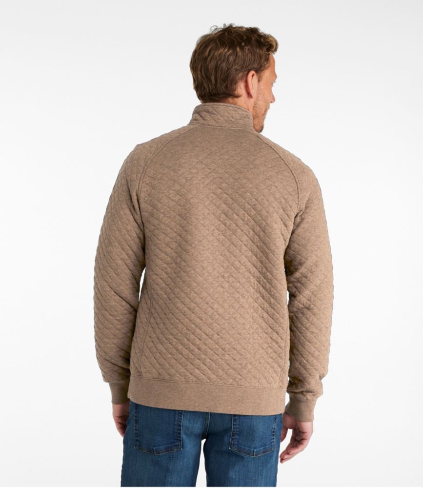 Men's Quilted Sweatshirt, Mockneck