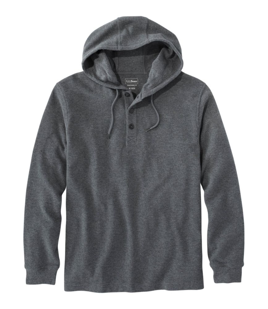 men's hooded henley