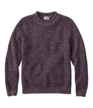 Men's L.L.Bean Organic Cotton Waffle Sweater, Rollneck Crew