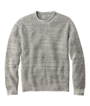 Men's L.L.Bean Organic Cotton Waffle Sweater, Rollneck Crew