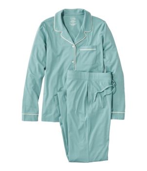 Women's Super-Soft Shrink-Free Pajama Set, Button-Front