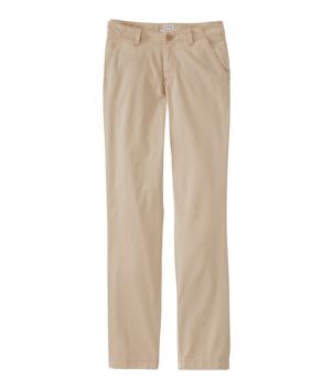 Women's Lakewashed Pull-On Chinos, Mid-Rise Tapered-Leg Chambray