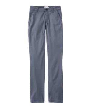 Women's Lakewashed Chino Pants, Mid-Rise Straight-Leg